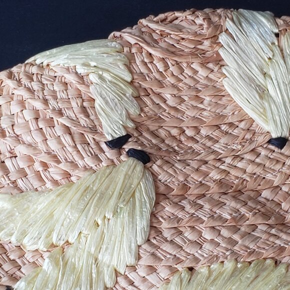 Kate Spade 'That's Bananas' Embroidered Sun Hat, Natural - Picture 4 of 13